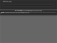 Tablet Screenshot of defcom.org